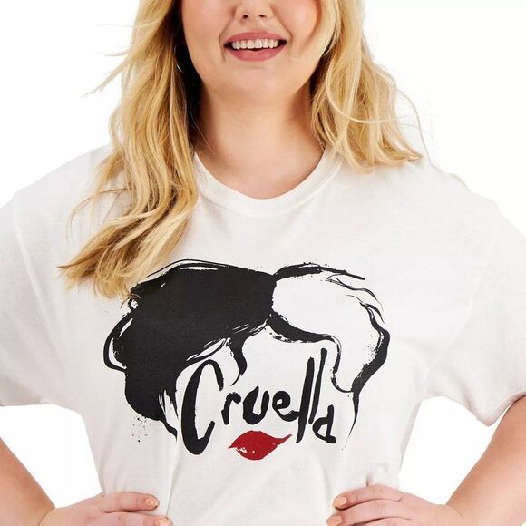Love Tribe Plus Trendy Cruella Graphic T-Shirt - Picture 3 of 3